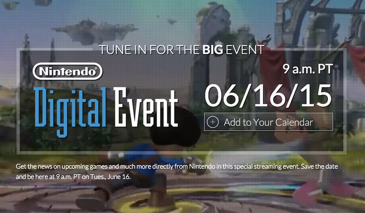 E3 2015: Nintendo Digital Event Live Blog